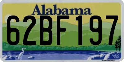 AL license plate 62BF197