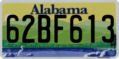 AL license plate 62BF613