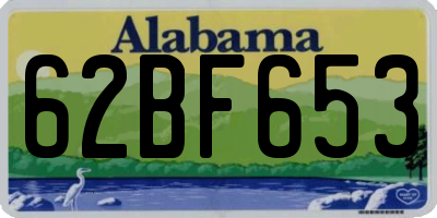 AL license plate 62BF653