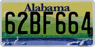 AL license plate 62BF664