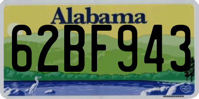 AL license plate 62BF943