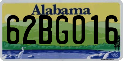 AL license plate 62BG016