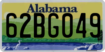 AL license plate 62BG049