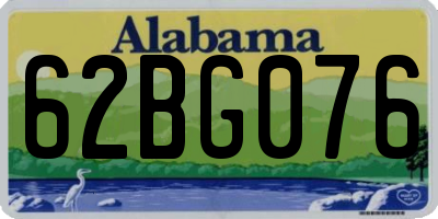 AL license plate 62BG076