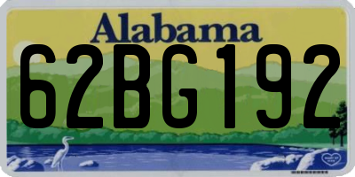 AL license plate 62BG192