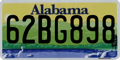 AL license plate 62BG898