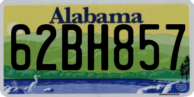AL license plate 62BH857