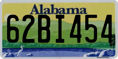 AL license plate 62BI454