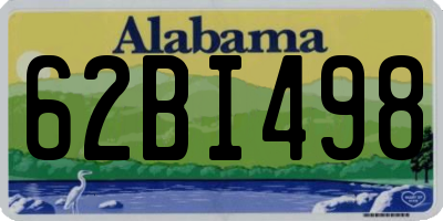 AL license plate 62BI498