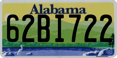AL license plate 62BI722
