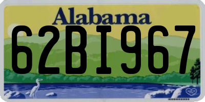 AL license plate 62BI967