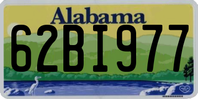 AL license plate 62BI977