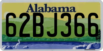 AL license plate 62BJ366