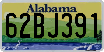 AL license plate 62BJ391