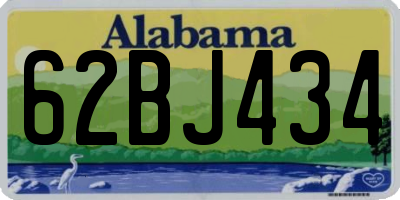 AL license plate 62BJ434