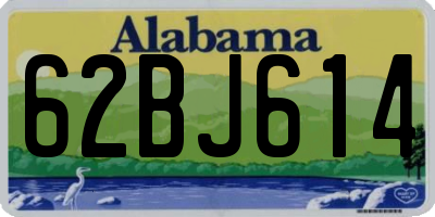 AL license plate 62BJ614