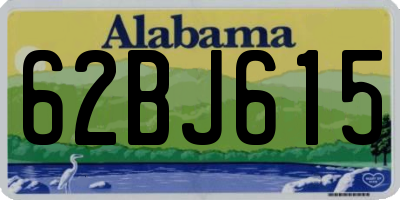AL license plate 62BJ615