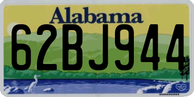 AL license plate 62BJ944