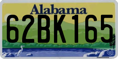 AL license plate 62BK165