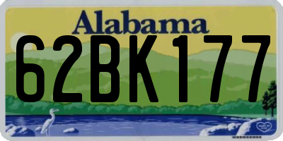 AL license plate 62BK177