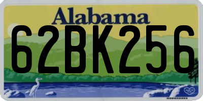 AL license plate 62BK256