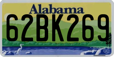 AL license plate 62BK269