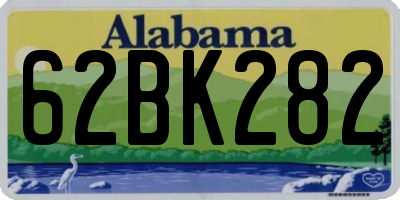 AL license plate 62BK282