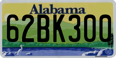 AL license plate 62BK300