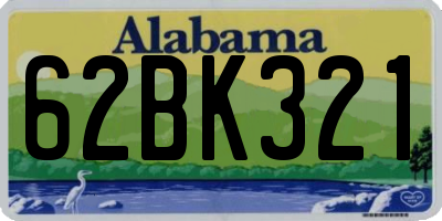 AL license plate 62BK321