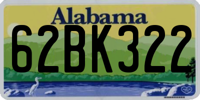 AL license plate 62BK322