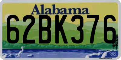 AL license plate 62BK376