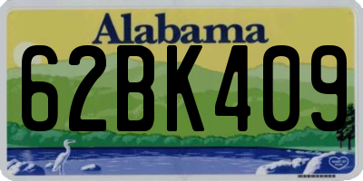 AL license plate 62BK409