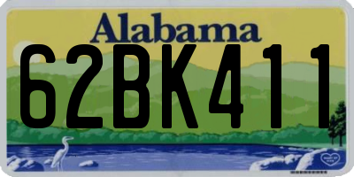 AL license plate 62BK411