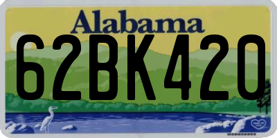 AL license plate 62BK420