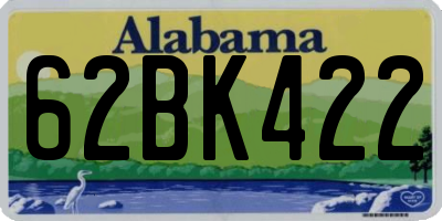 AL license plate 62BK422
