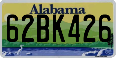 AL license plate 62BK426