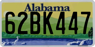 AL license plate 62BK447
