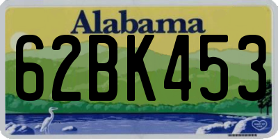 AL license plate 62BK453