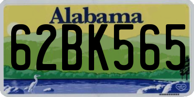 AL license plate 62BK565