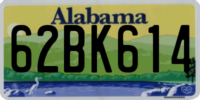 AL license plate 62BK614