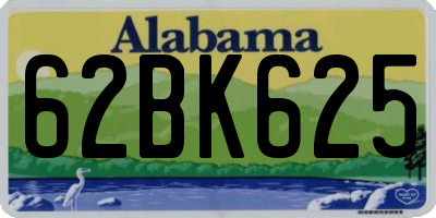 AL license plate 62BK625