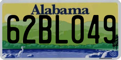 AL license plate 62BL049