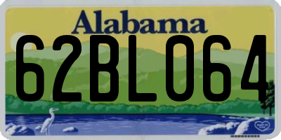 AL license plate 62BL064