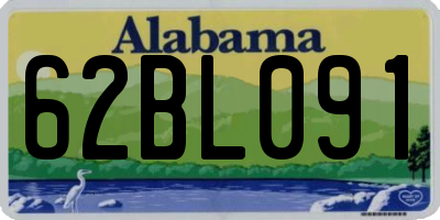 AL license plate 62BL091