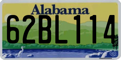 AL license plate 62BL114