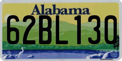 AL license plate 62BL130