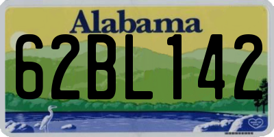 AL license plate 62BL142