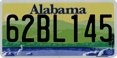 AL license plate 62BL145
