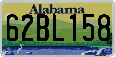 AL license plate 62BL158