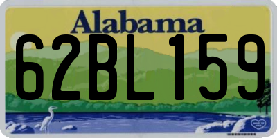 AL license plate 62BL159